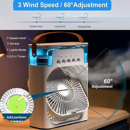 Ac Fan Cool Flow USB Fan Compact Electric Air Cooler for Office, Home, Travel Personal Comfort