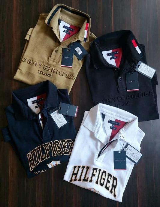 TH Tommy Hilfiger Collor Premium T -Shirt Pack 4 🛒